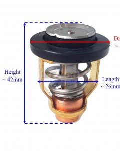 Boat Motor 67F-12411-01-00 6CB-12411 Thermostat 60C For Yamaha Outboard F 75 - 150 hp Sierra 18-3632 Waverunner Sterndrive Marine Boat Parts