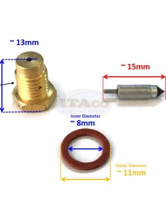 Boat Motor 6G0 6J1-14390-14 Needle Valve Seat Assy For Yamaha Outboard 25HP 30HP C25 C30 25 30 2-stroke Engine